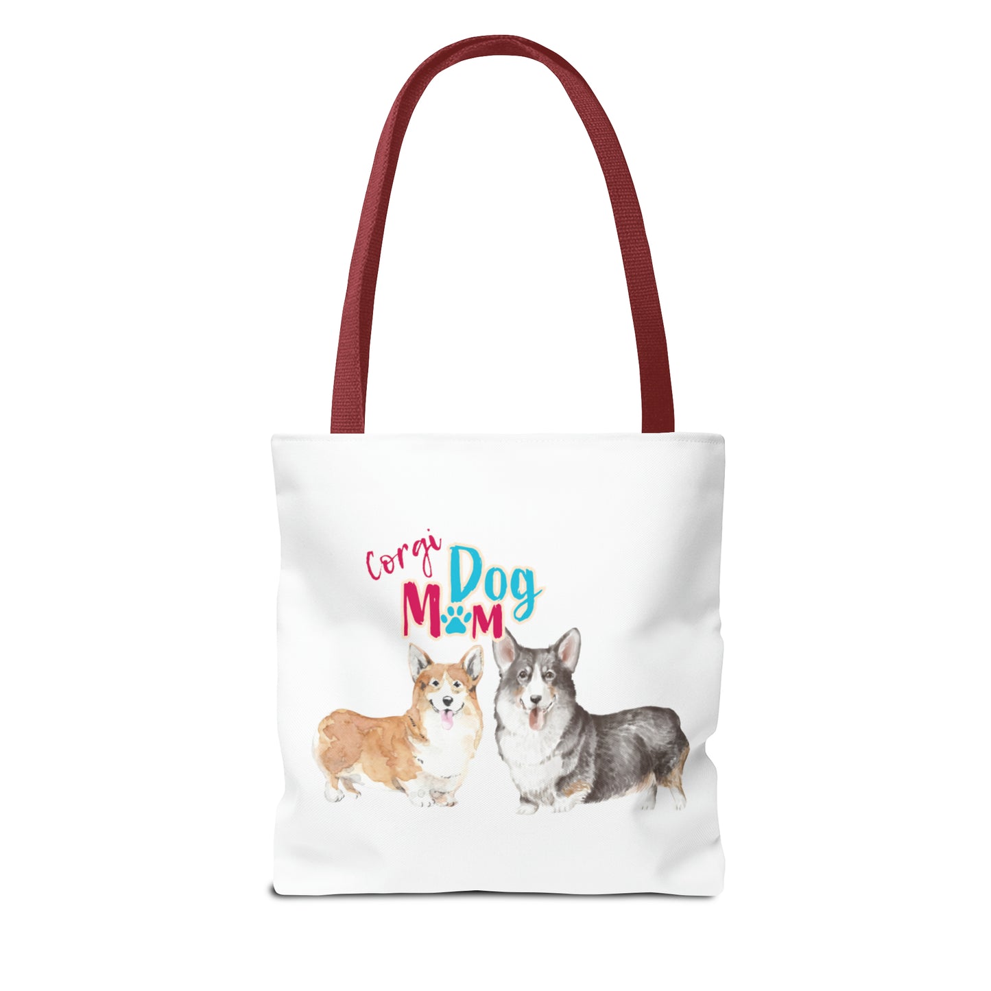 Corgi Mom Tote Bag 13 x 13 featuring 2 Corgis