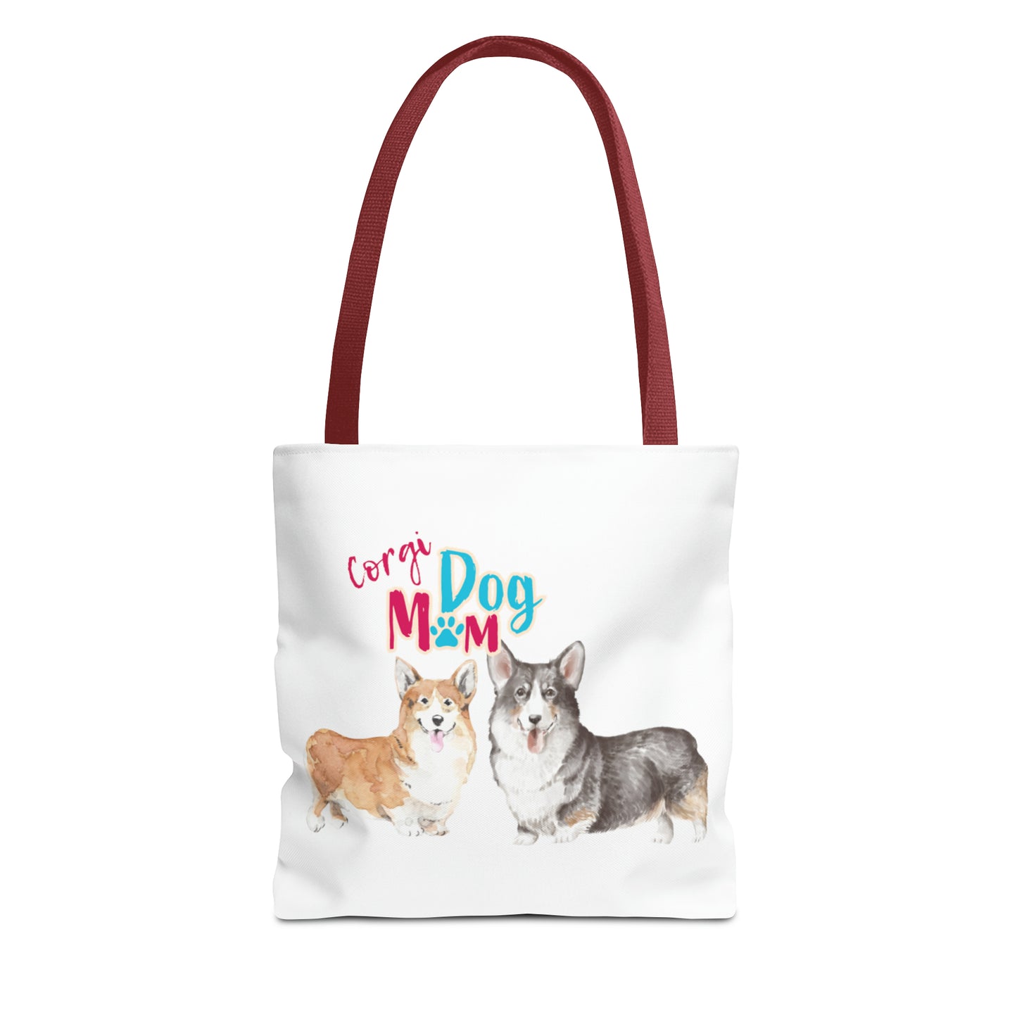 Corgi Mom Tote Bag 13 x 13 featuring 2 Corgis