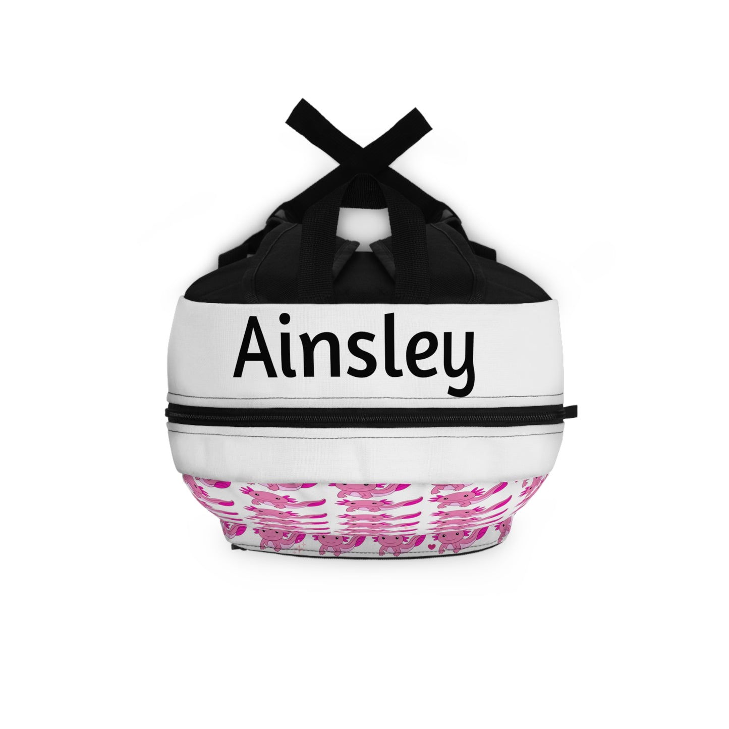 Personalized Pink Axolotl Backpack