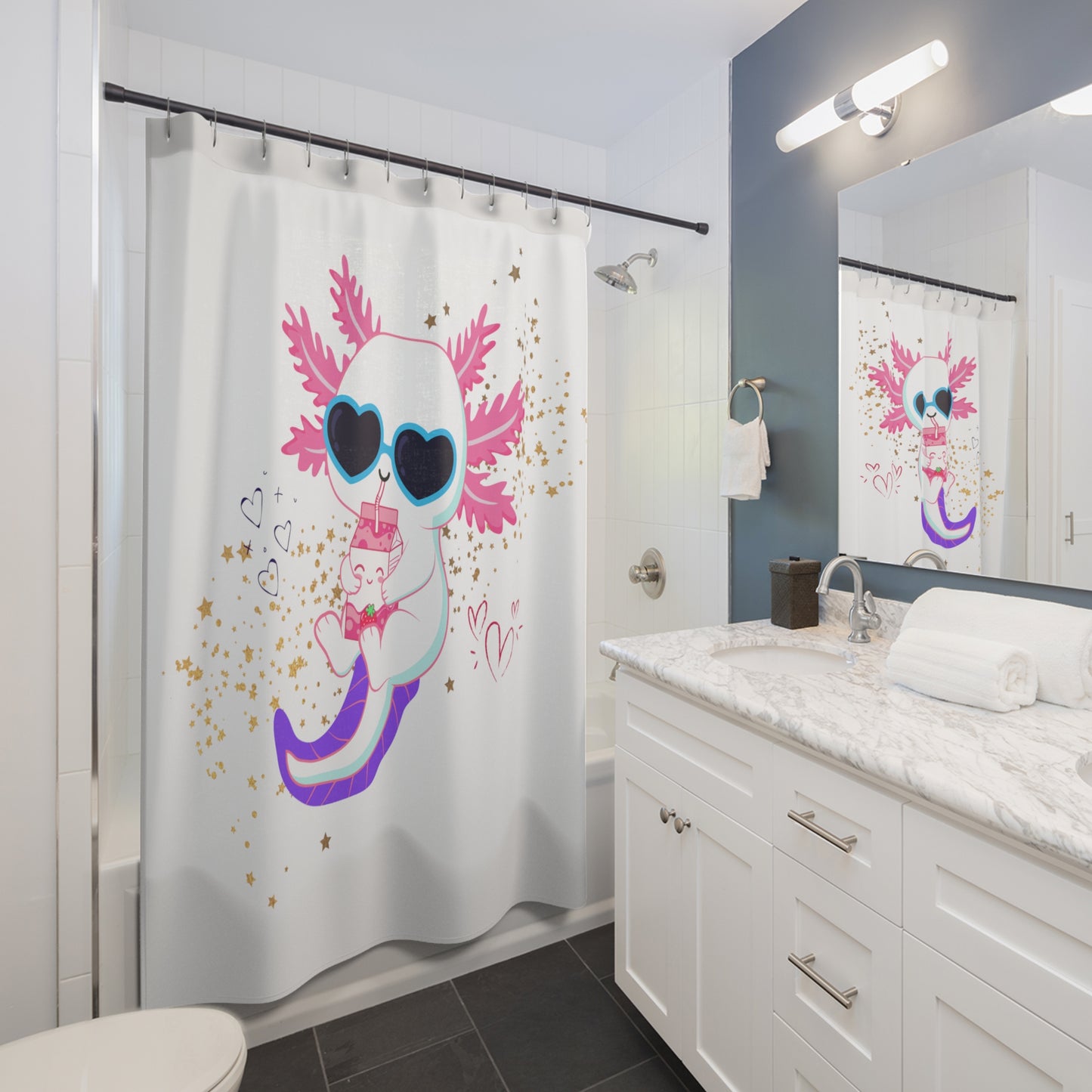 Axolotl Shower Curtain