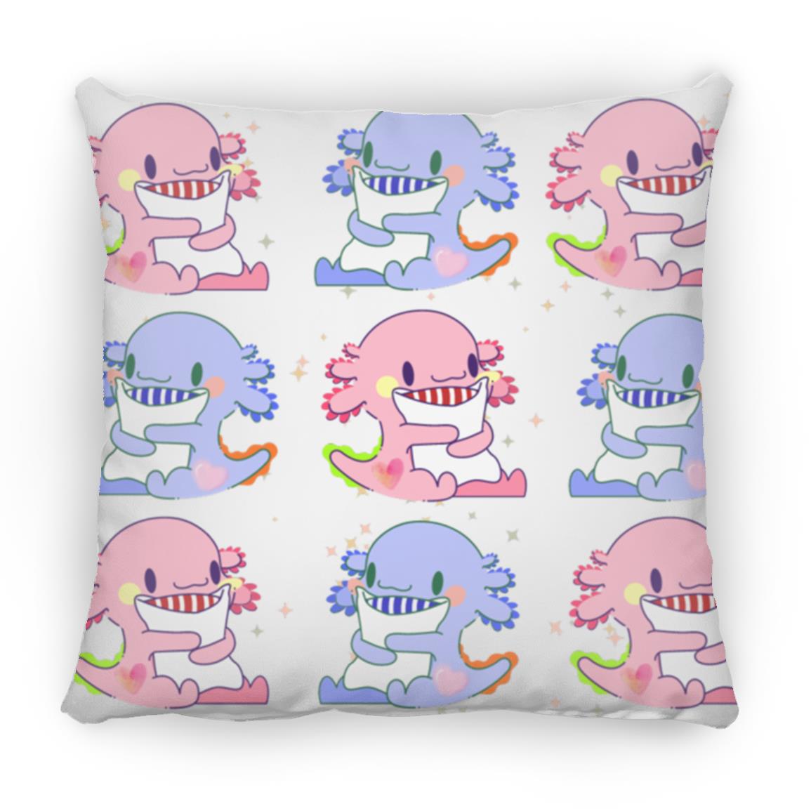 Axolotl Pattern Throw Square Pillow