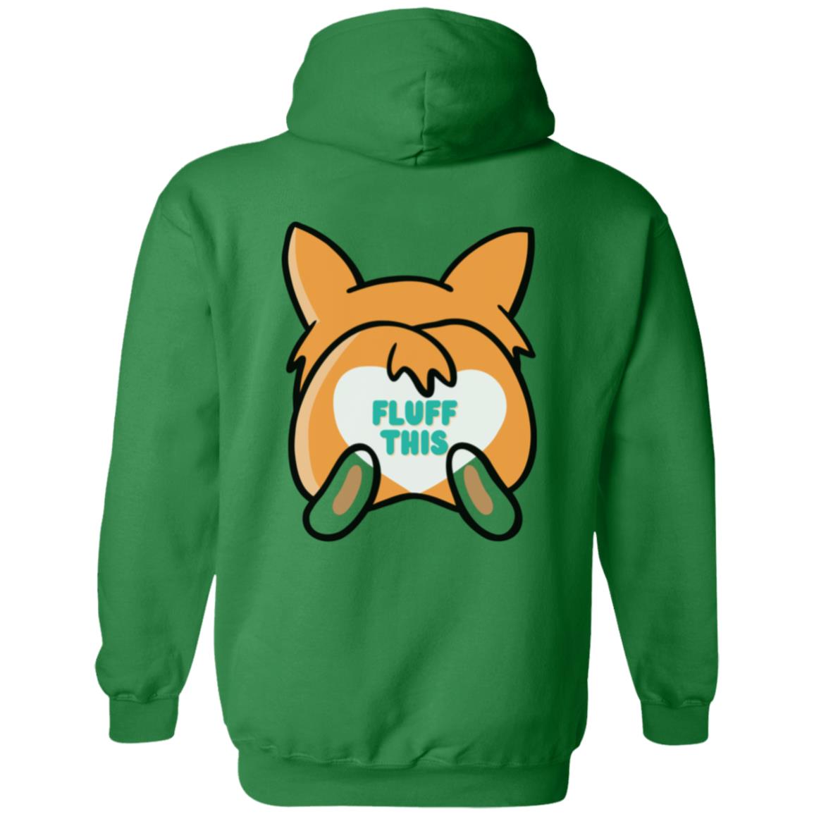 FLUFF THIS Corgi Zip Up Hooded Sweatshirt