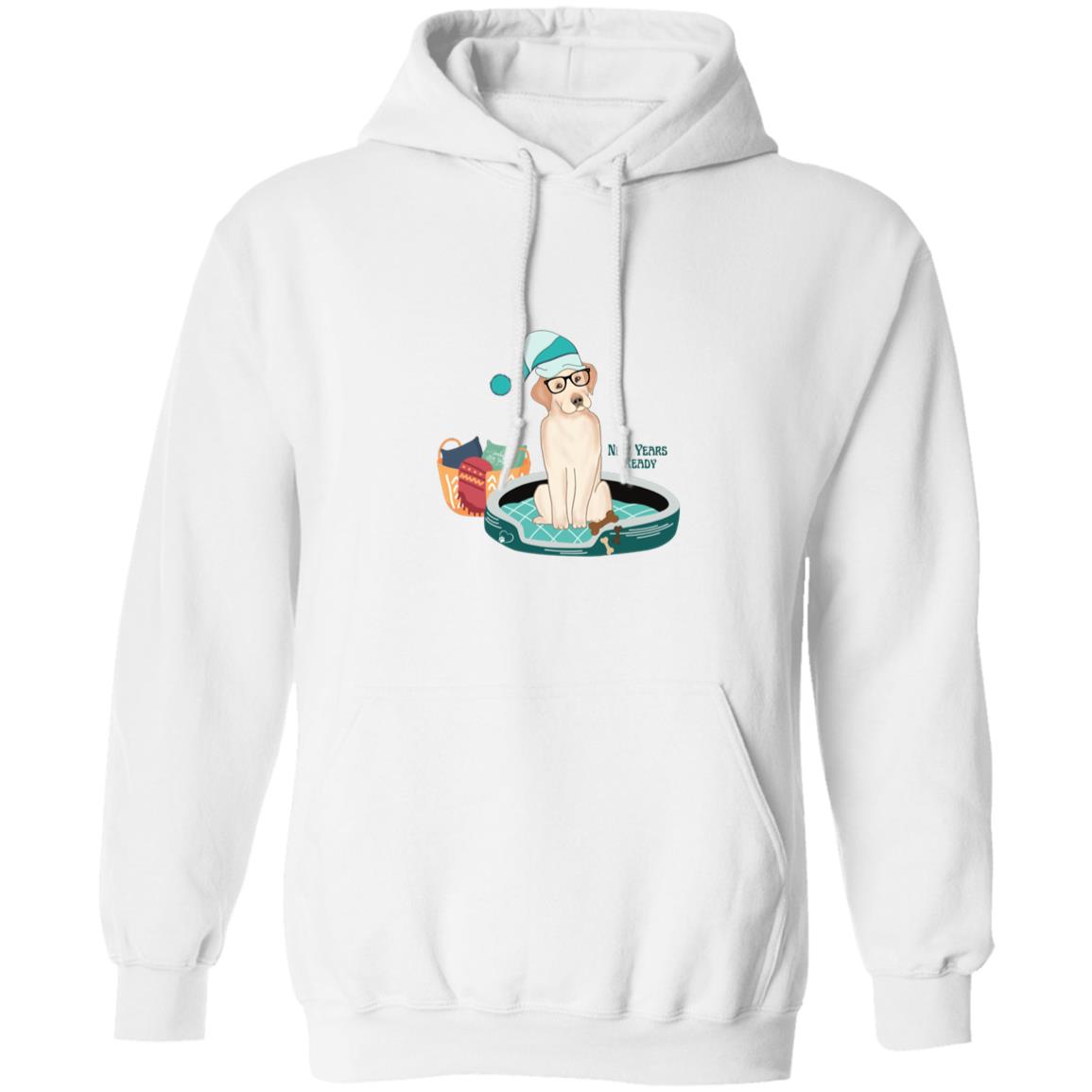 Labrador Retriever Pullover Hoodie Ready for New Years