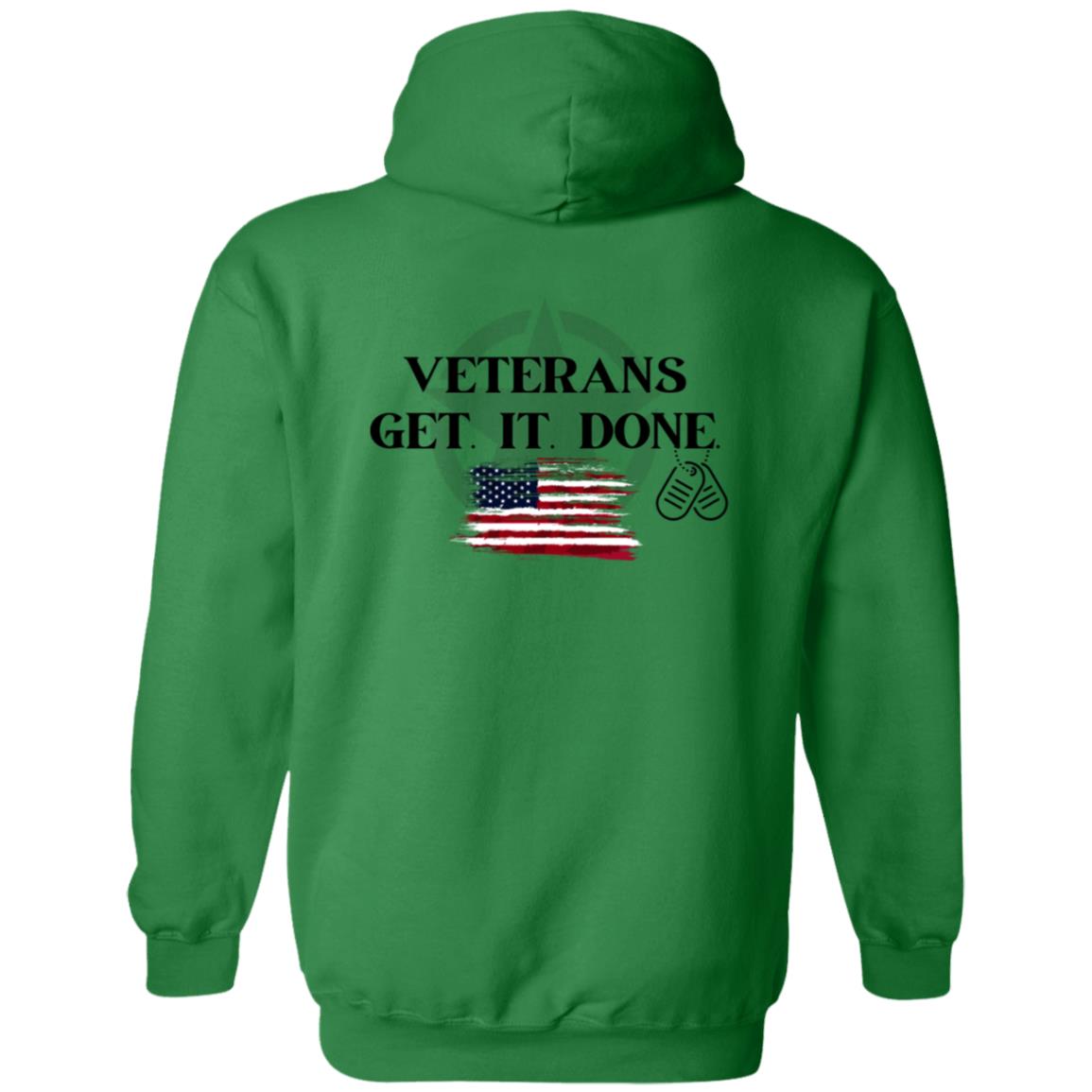 Veterans Get it Done! Zip Up Hooded Sweatshirt