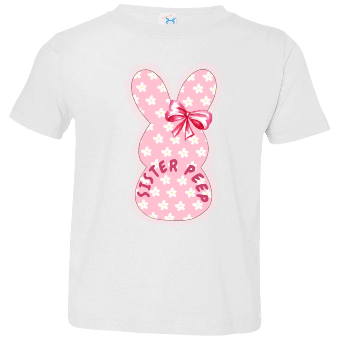 Sister Easter Peep Toddler Tee Shirt- Part of our Matching Easter Tee Collection