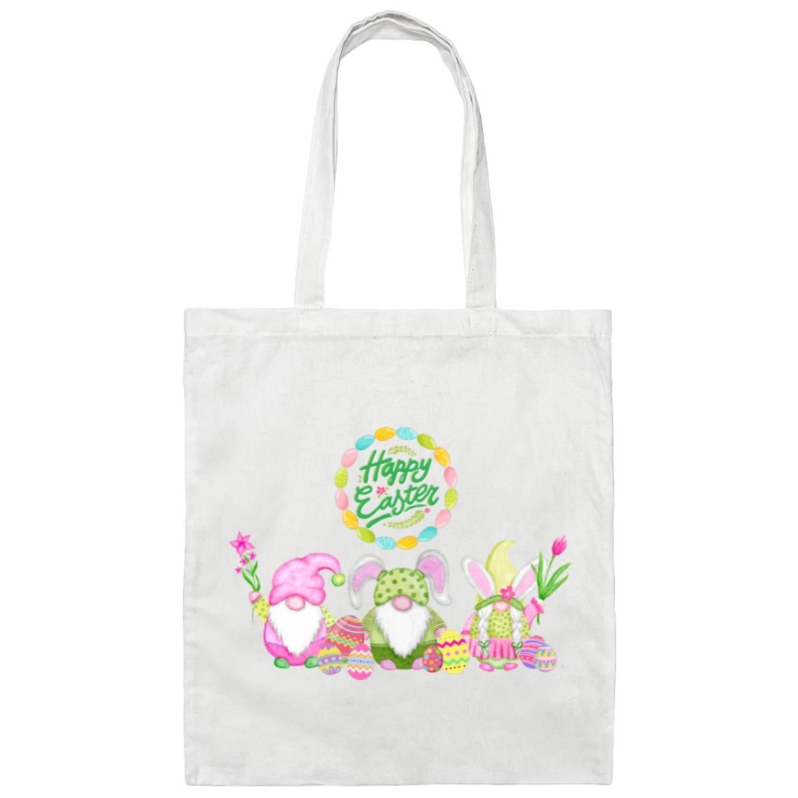 Easter Gnome Canvas Tote Bag- Use it to shop and collect Easter Eggs