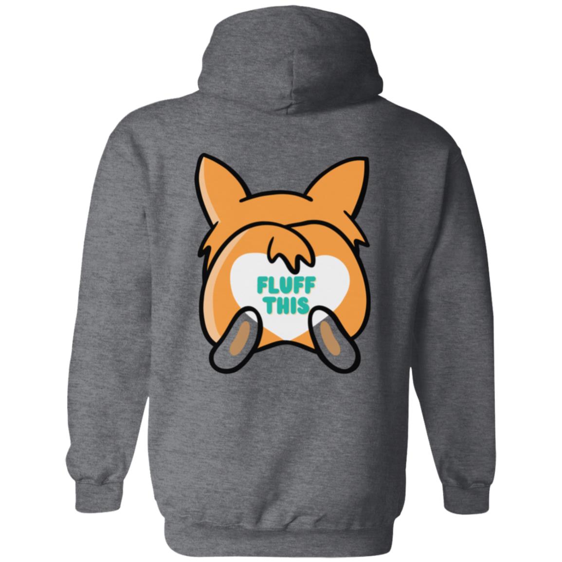 FLUFF THIS Corgi Zip Up Hooded Sweatshirt