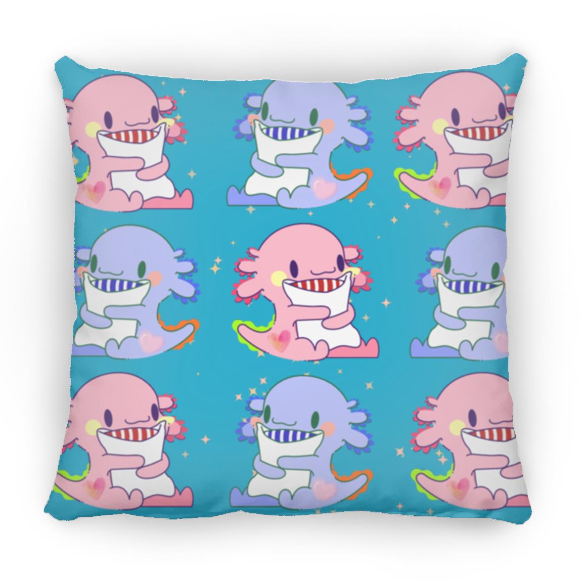 Axolotl Pattern Throw Square Pillow