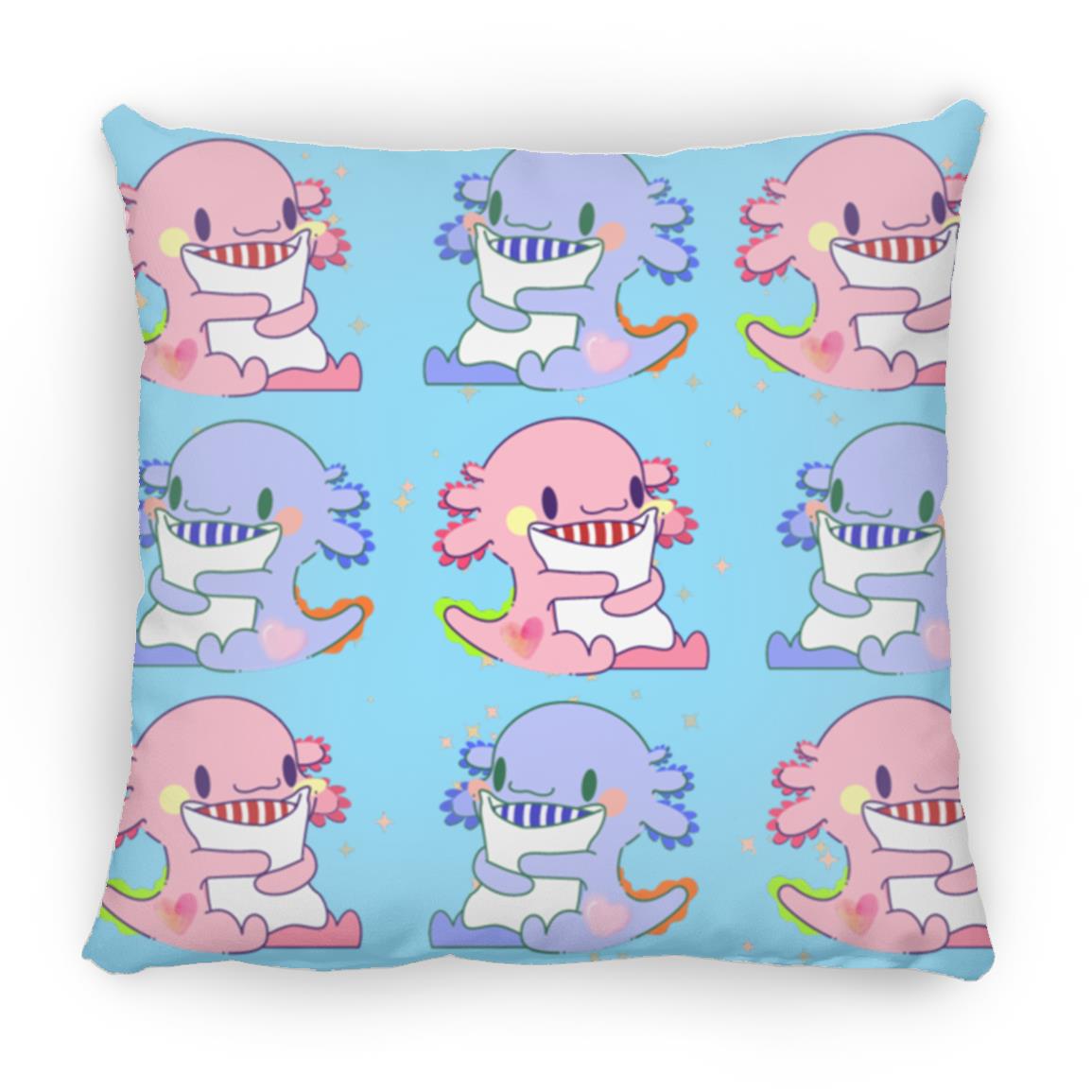 Axolotl Pattern Throw Square Pillow