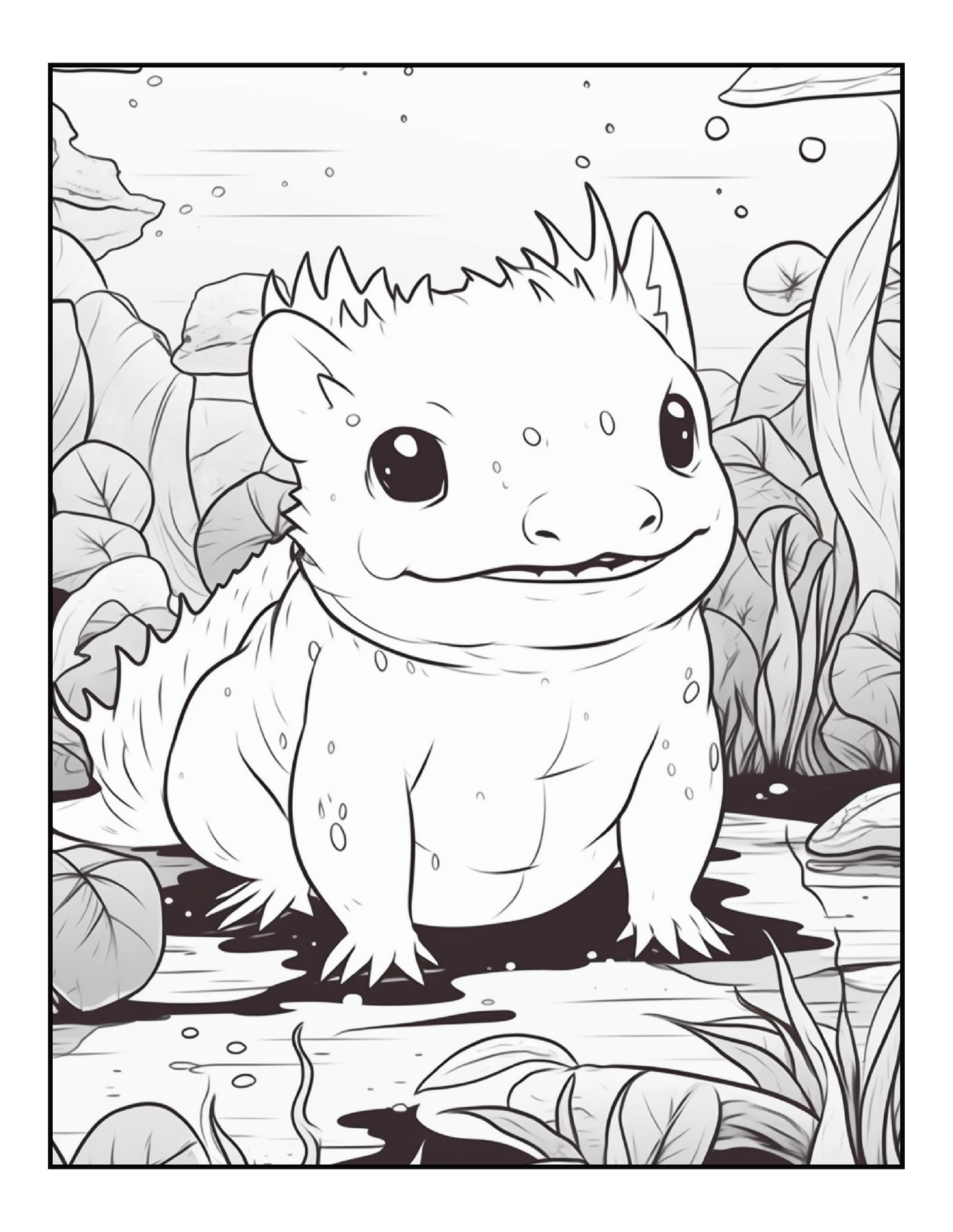 Axolotl Coloring & Learn to Draw Book for Kids and Teens. Over 50 coloring pages plus Bonus Drawing Pages.