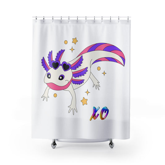 Love Axolotls Shower Curtains