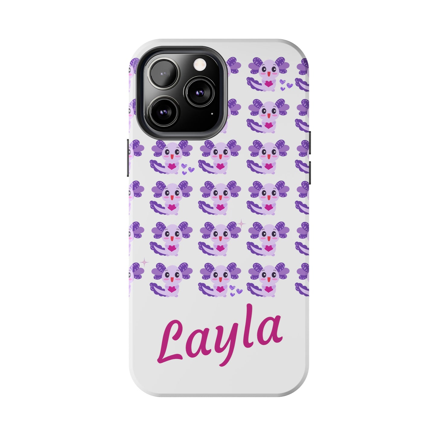 Personalized Axolotl Phone Case- Preppy