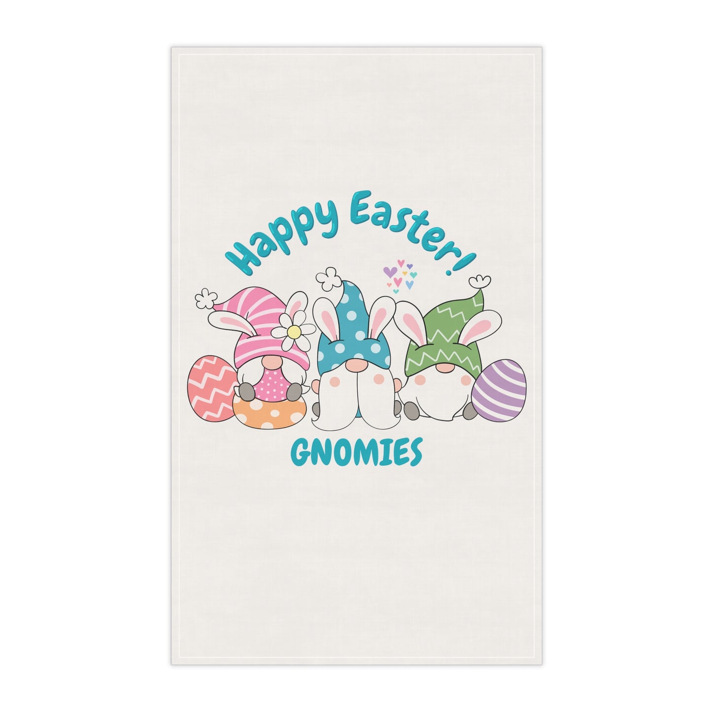 Happy Easter Gnomies Kitchen Towel