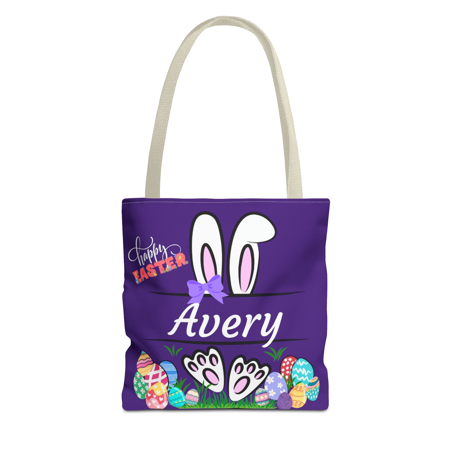 Purple Personalizable Easter Bag. Free Personalization & Shipping