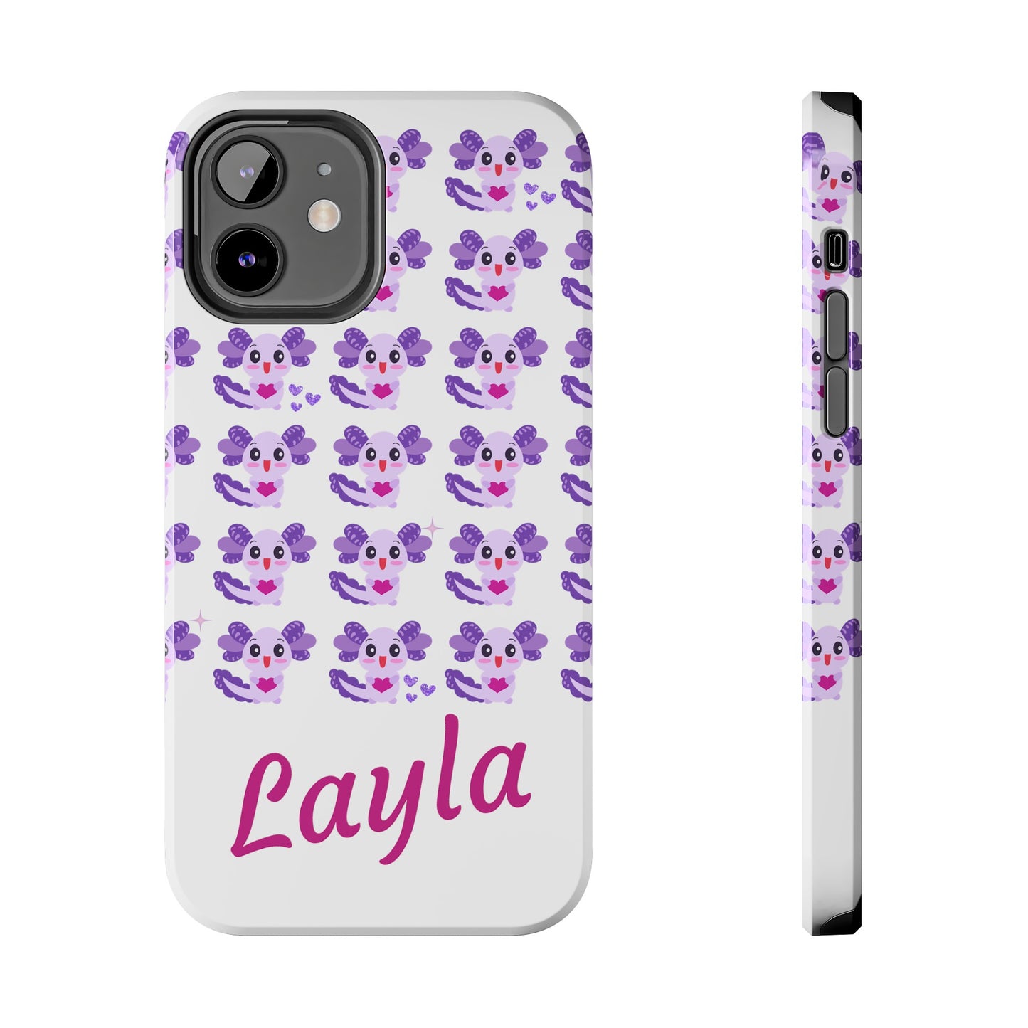 Personalized Axolotl Phone Case- Preppy