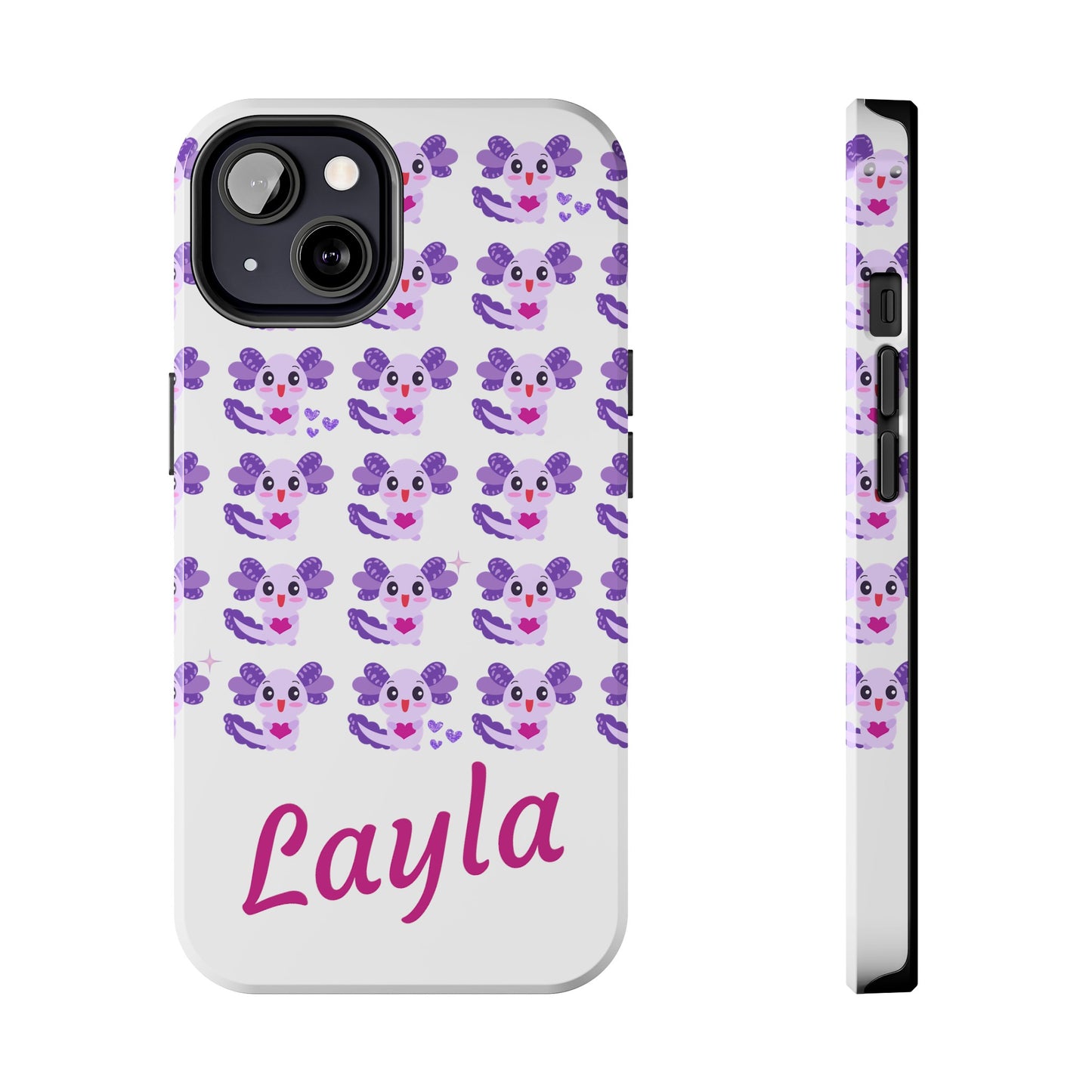 Personalized Axolotl Phone Case- Preppy