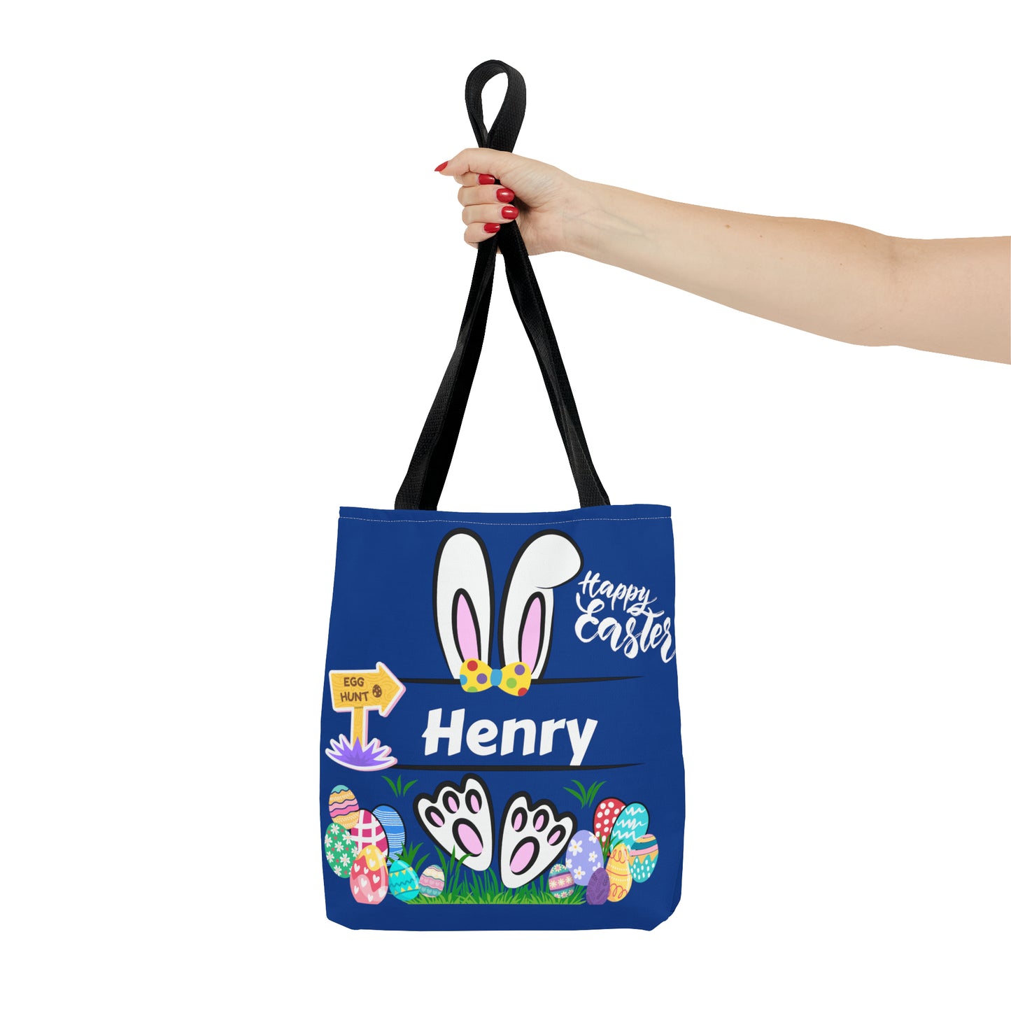 Personalized Easter Tote Bag for Kids - Customizable with Your Child's Name