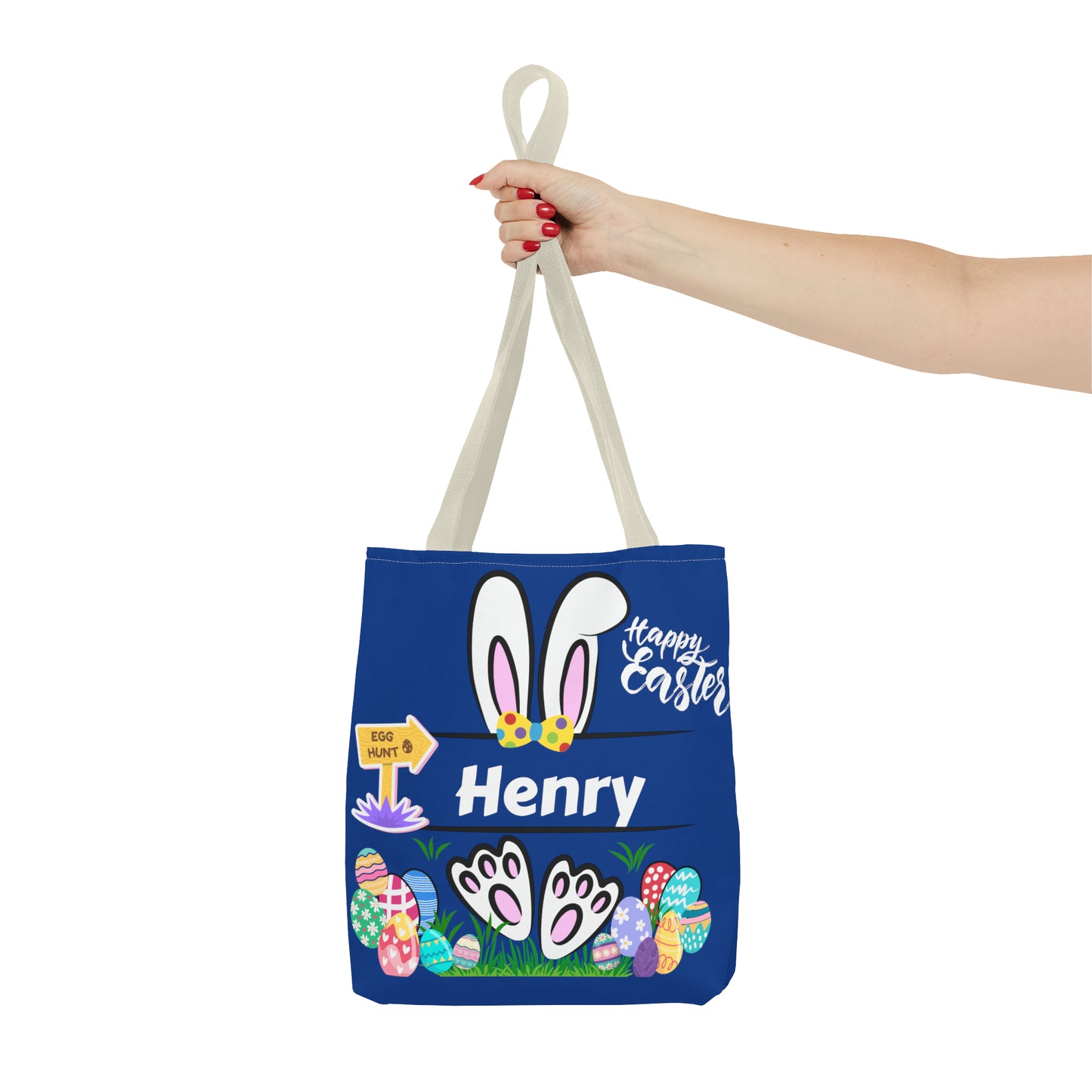 Personalized Easter Tote Bag for Kids - Customizable with Your Child's Name