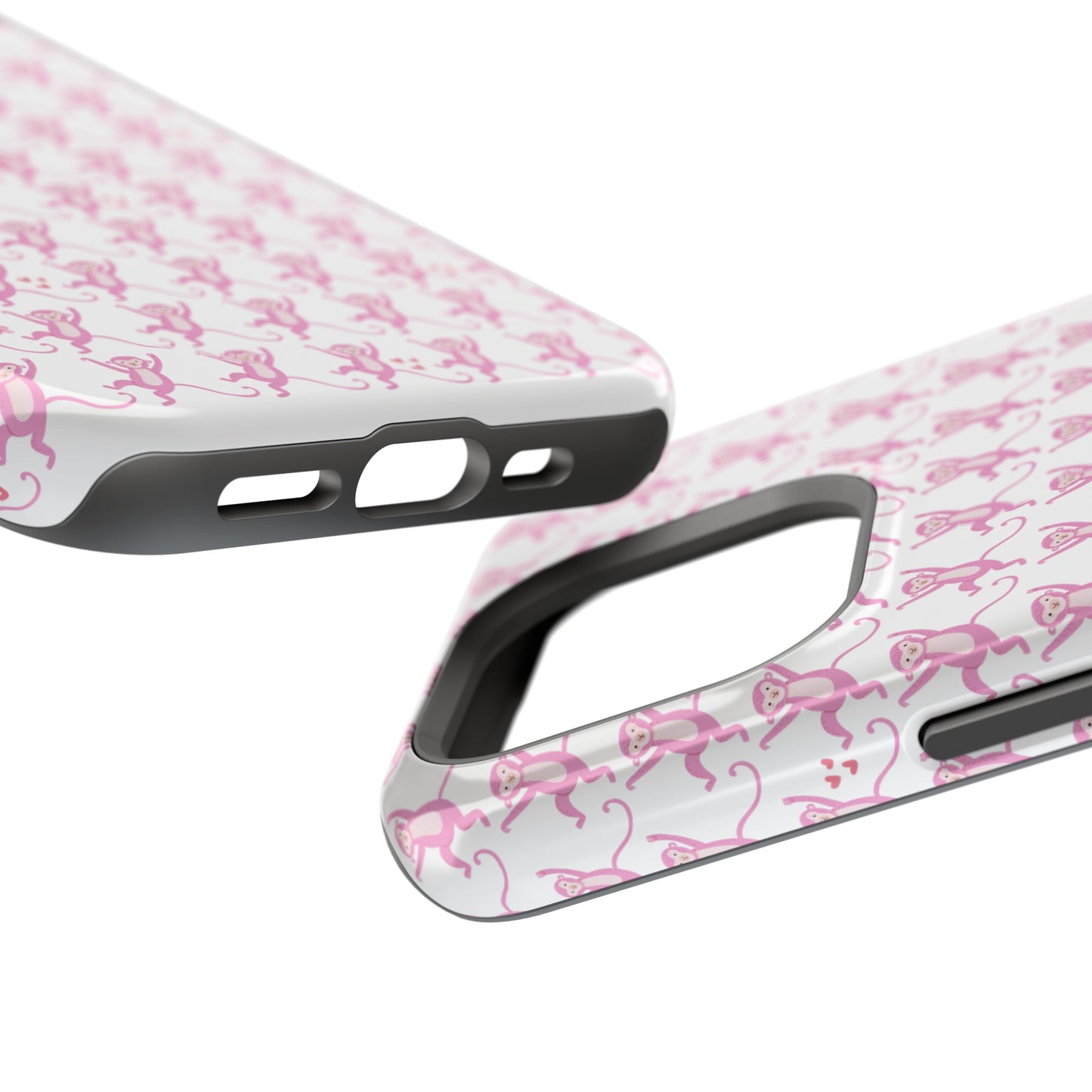 Monkey Preppy Pink iphone Impact-Resistant Cases