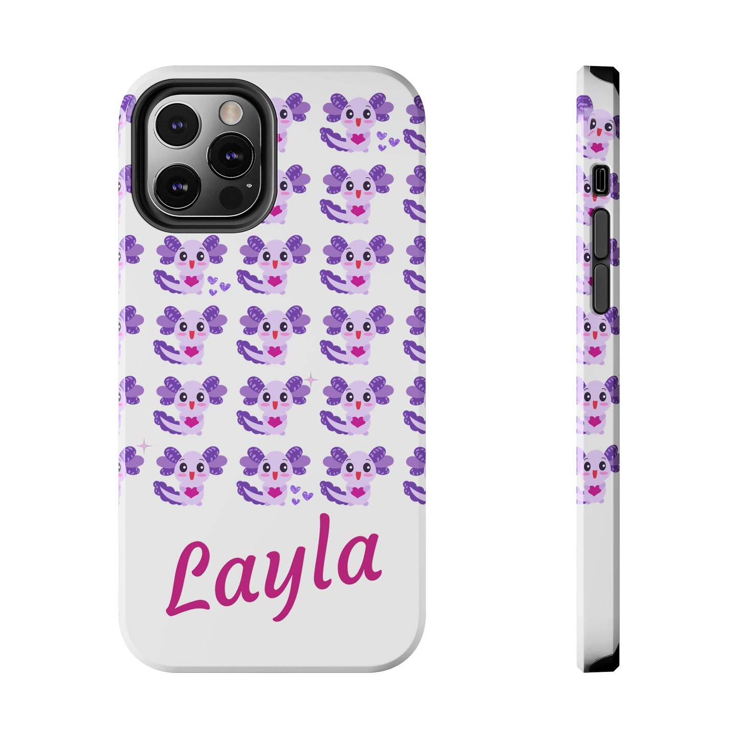 Personalized Axolotl Phone Case- Preppy