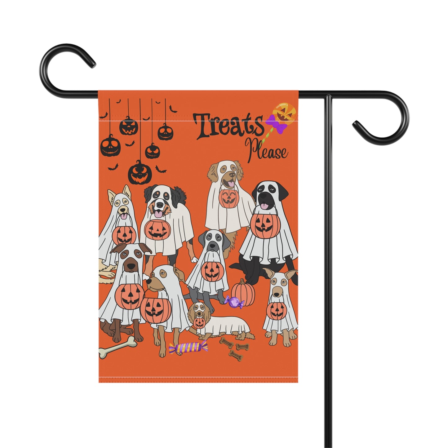 Halloween Dog Themed Flag Banner