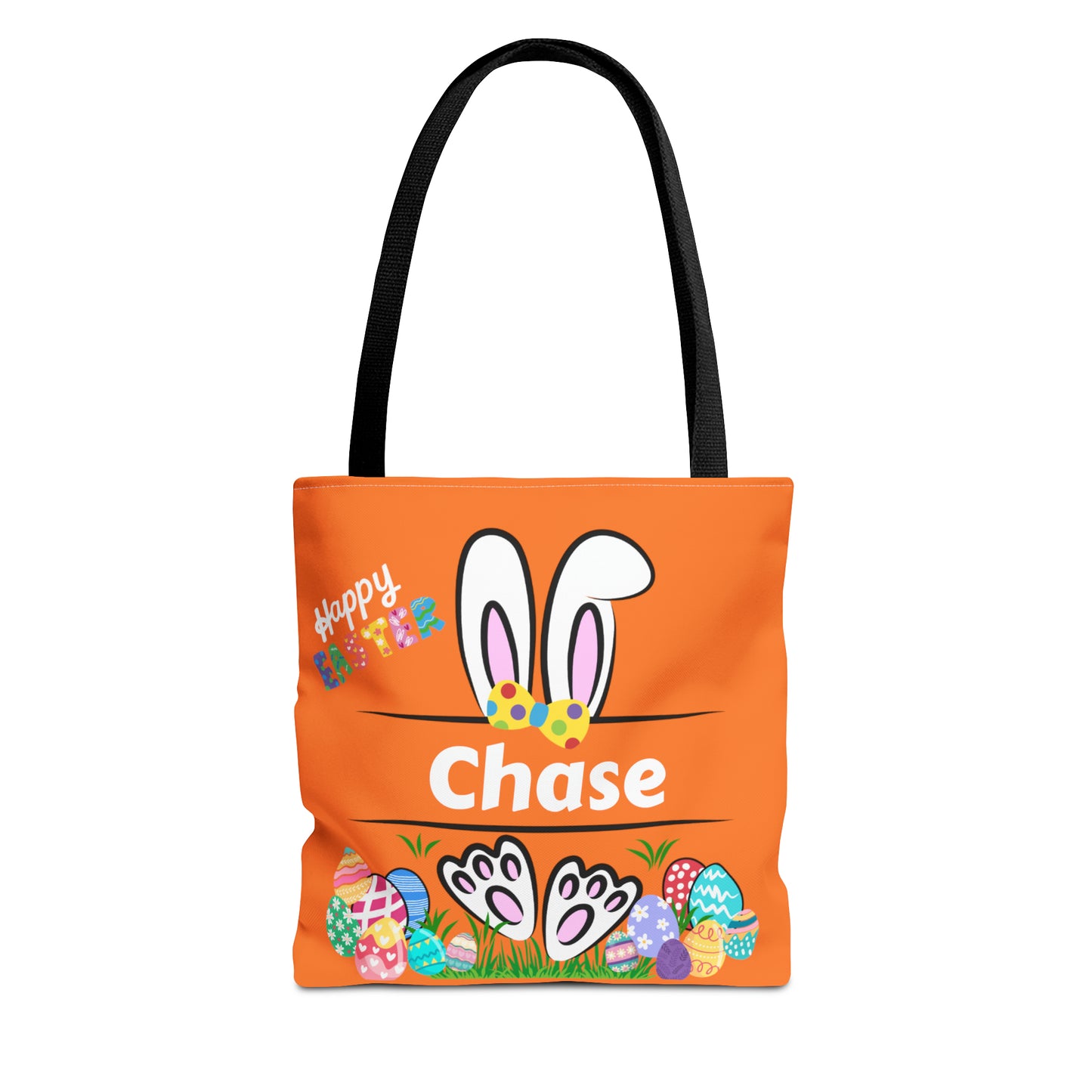 Easter Egg Hunt Bag- Personalizable with your Child's name in Vibrant Orange