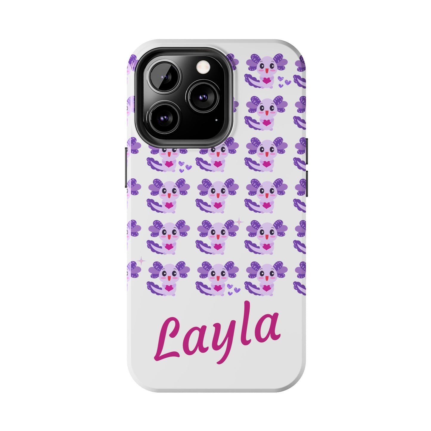 Personalized Axolotl Phone Case- Preppy