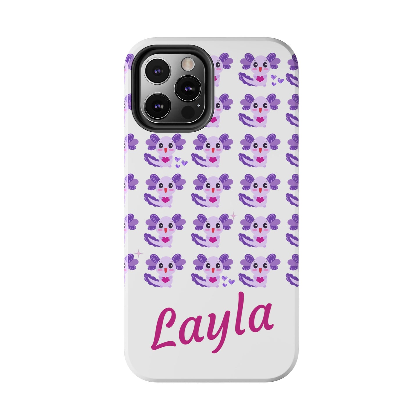 Personalized Axolotl Phone Case- Preppy