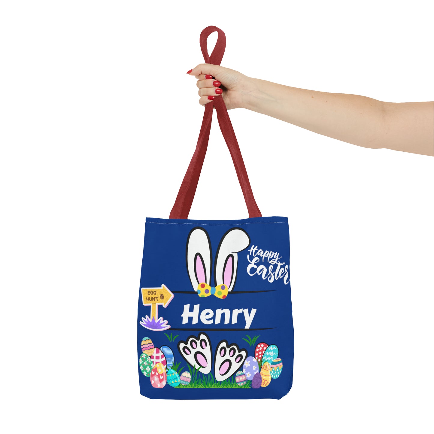 Personalized Easter Tote Bag for Kids - Customizable with Your Child's Name