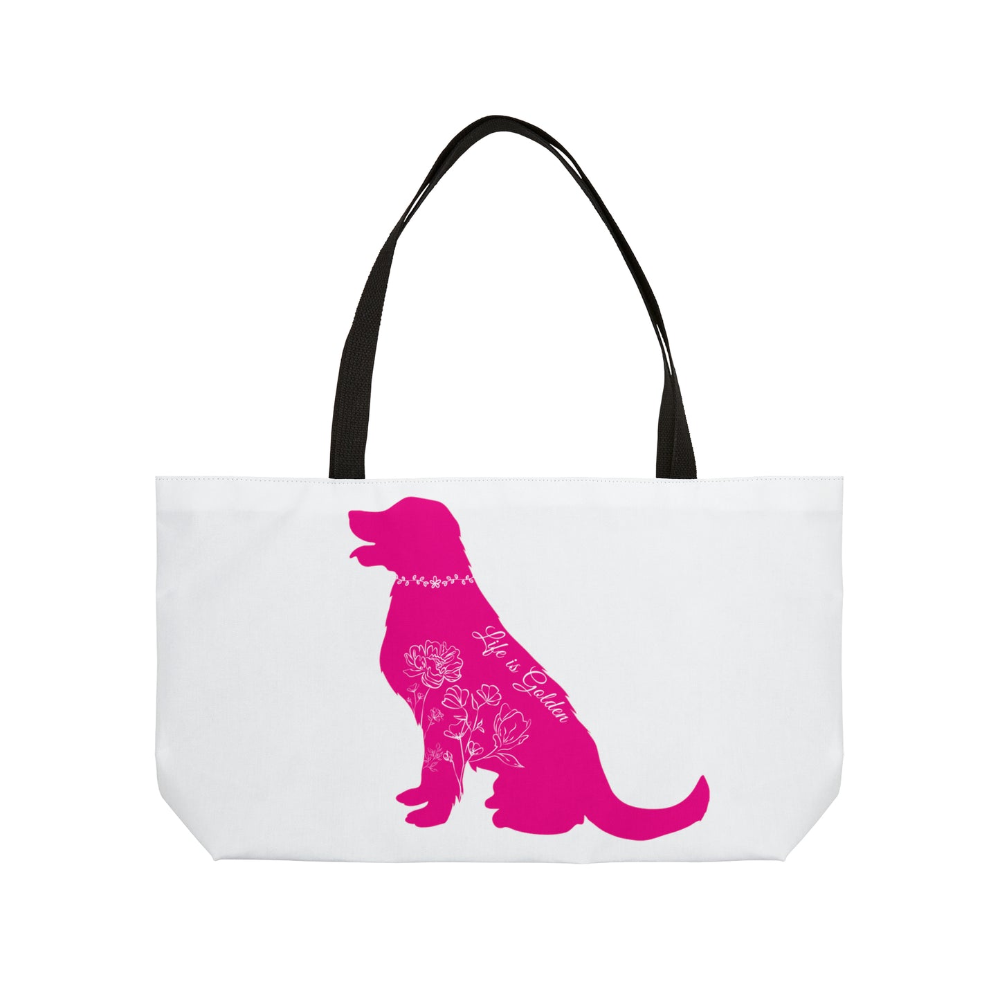 Golden Retriever Weekender Tote Bag Size 24 x 13