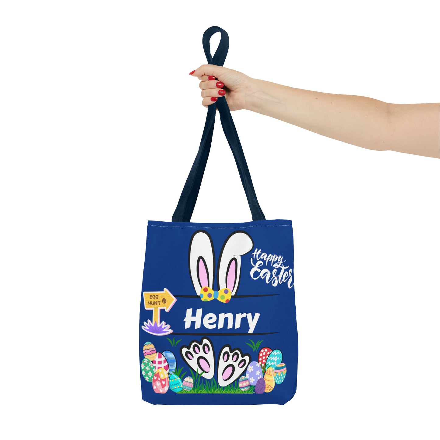 Personalized Easter Tote Bag for Kids - Customizable with Your Child's Name