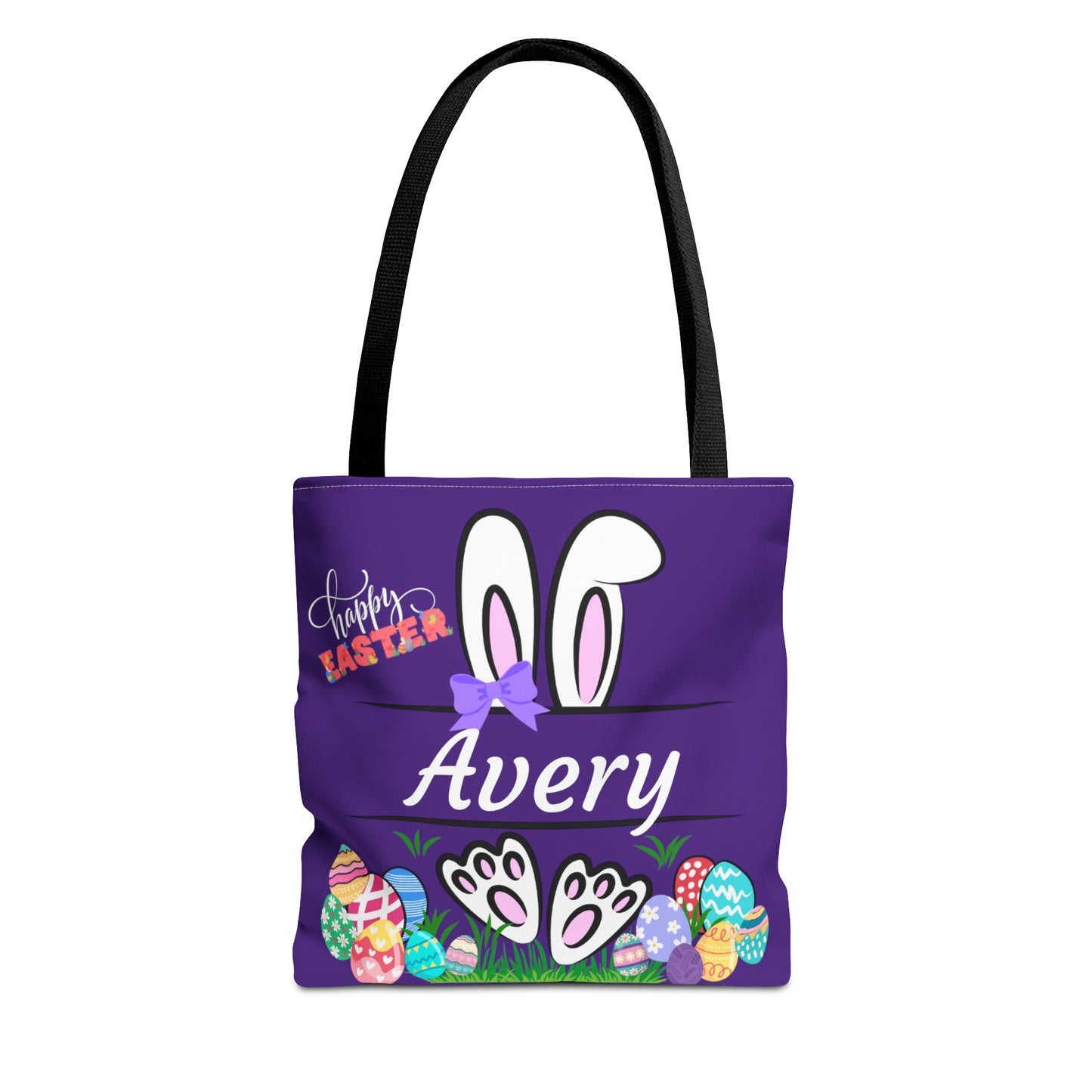 Purple Personalizable Easter Bag. Free Personalization & Shipping