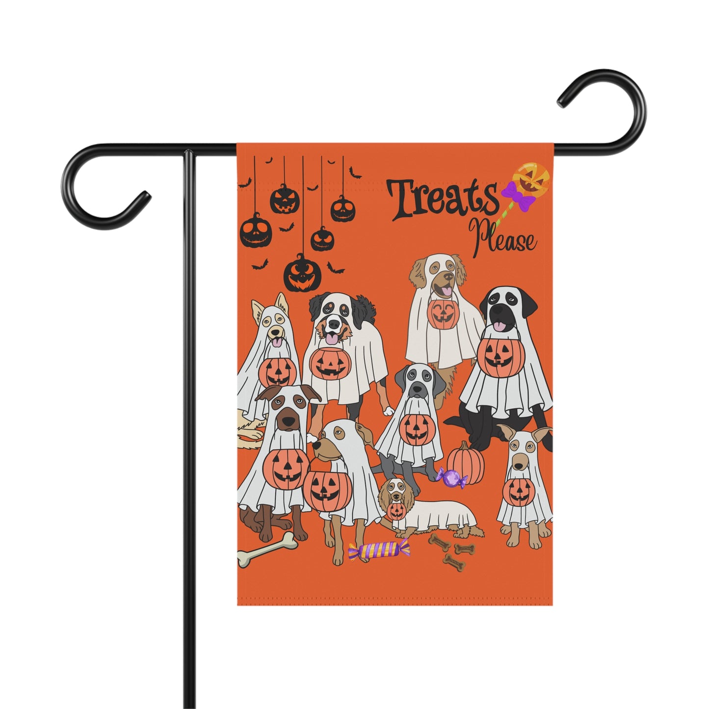 Halloween Dog Themed Flag Banner