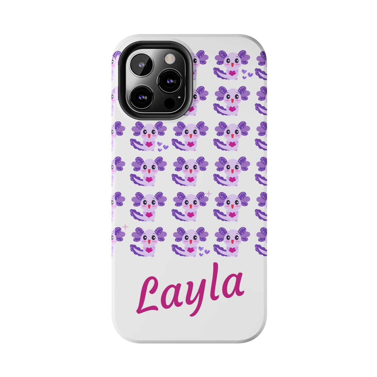 Personalized Axolotl Phone Case- Preppy