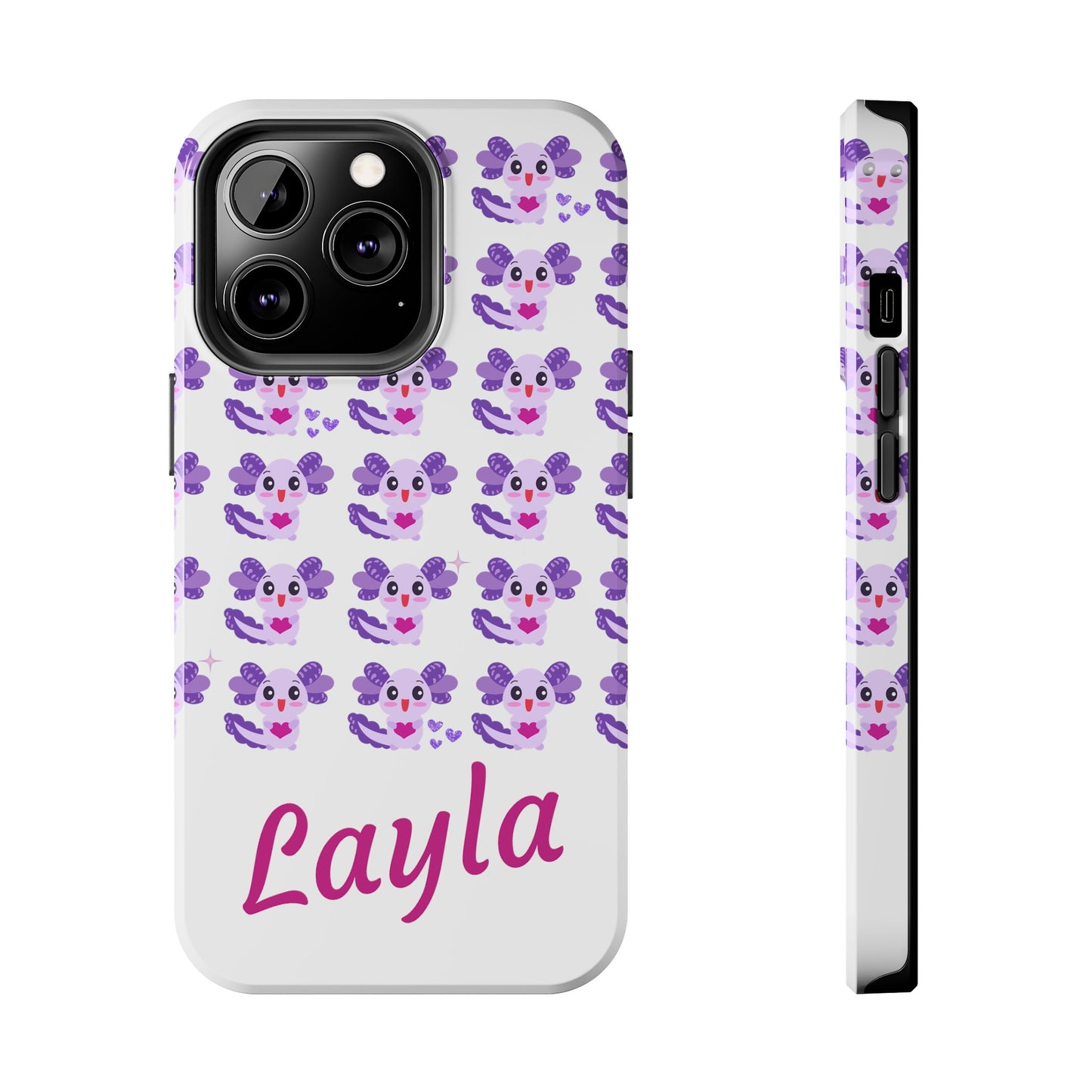 Personalized Axolotl Phone Case- Preppy