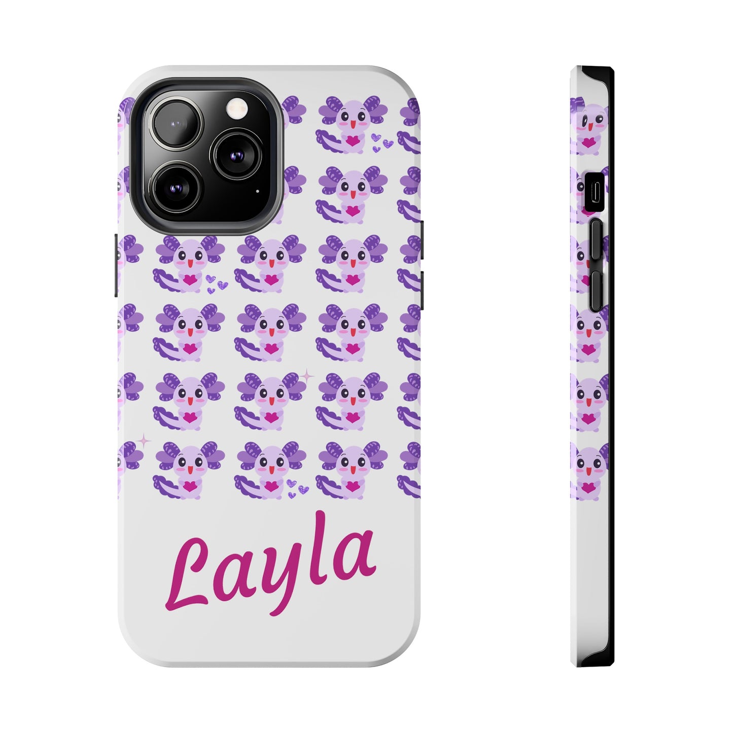 Personalized Axolotl Phone Case- Preppy