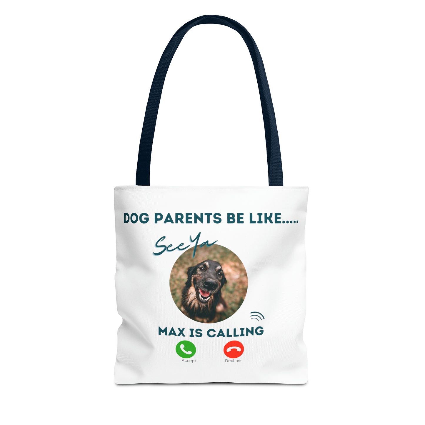 Personalized Animal Parent tote- Personalized with Animal picture and name.