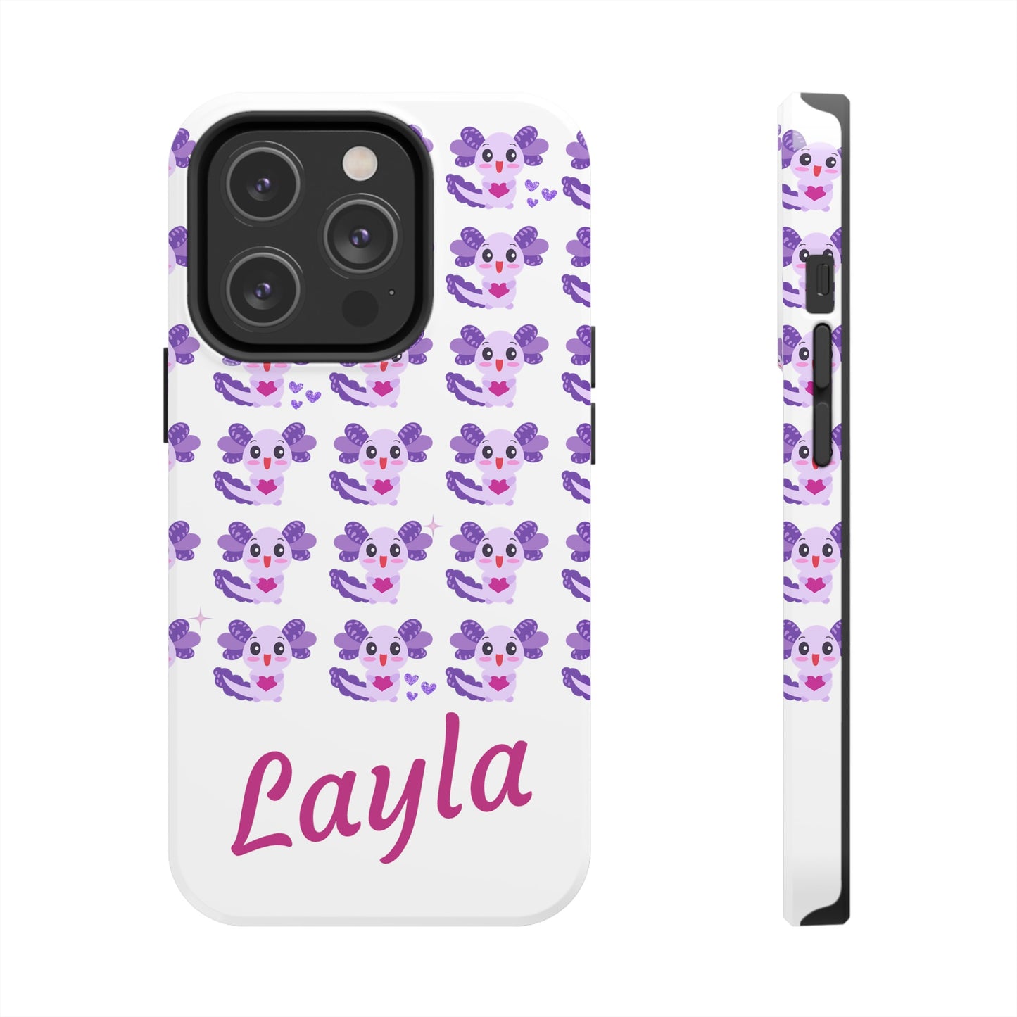 Personalized Axolotl Phone Case- Preppy