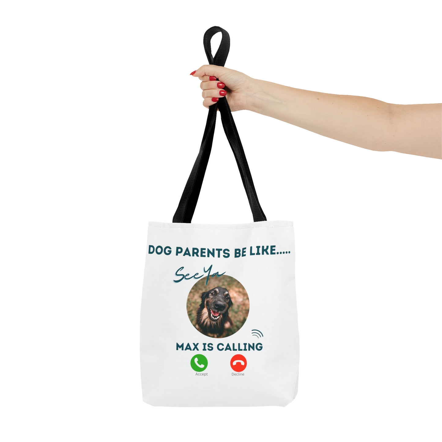 Personalized Animal Parent tote- Personalized with Animal picture and name.