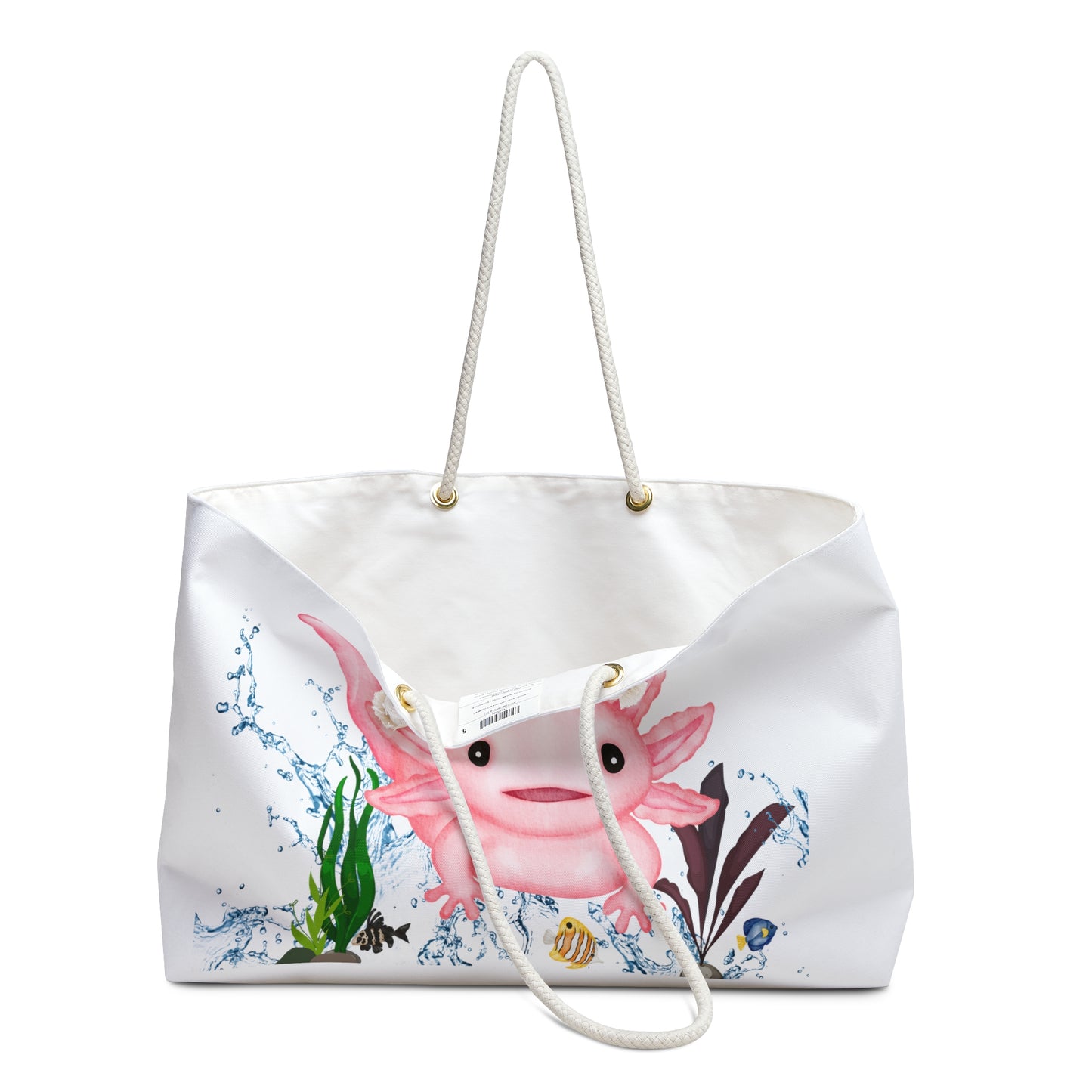 Axolotl-Lovers Delight! Oversized Weekender Tote for Stylish Adventures