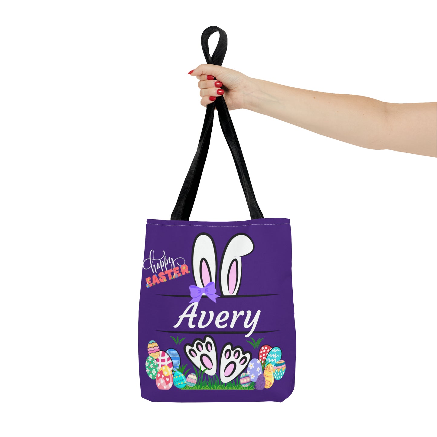 Purple Personalizable Easter Bag. Free Personalization & Shipping