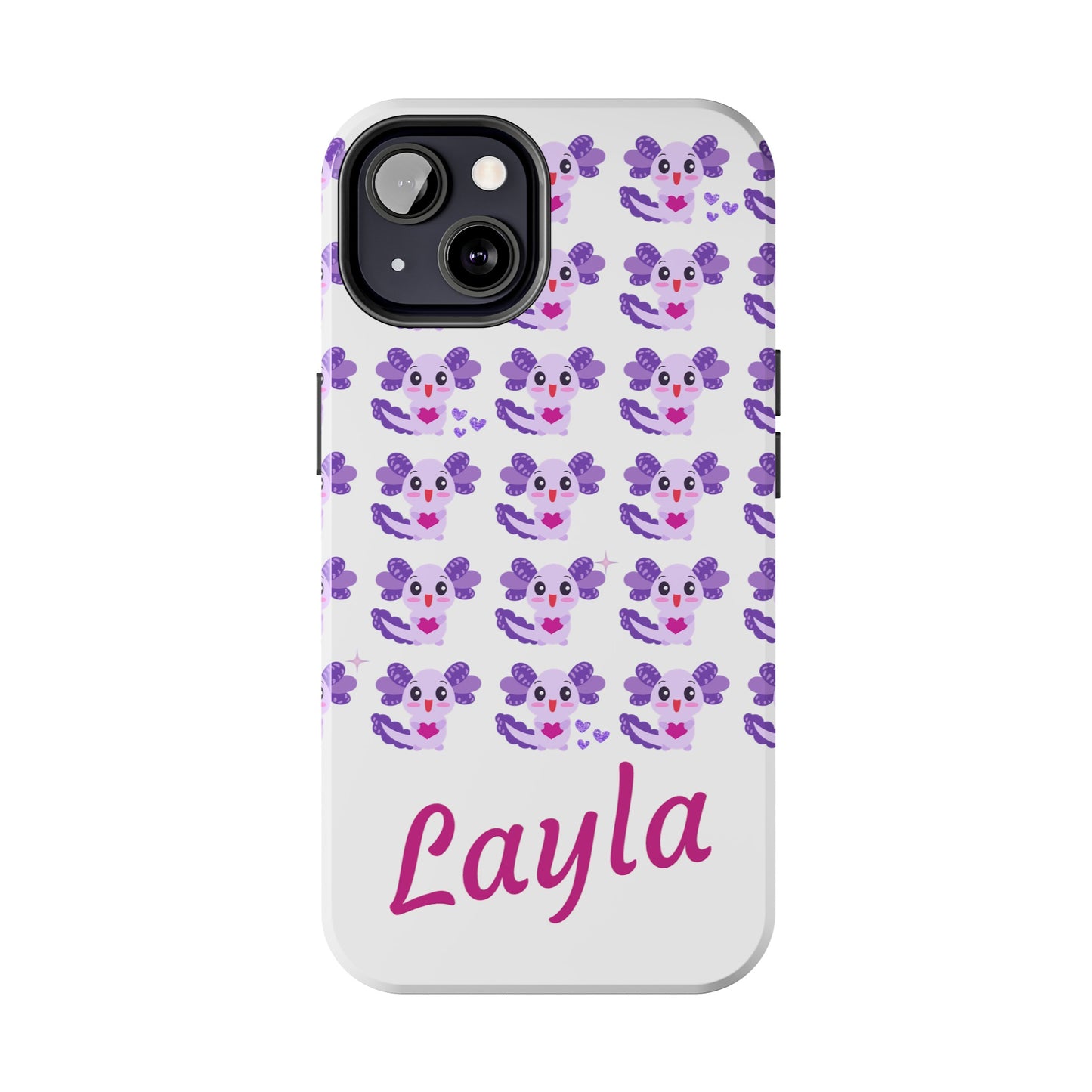 Personalized Axolotl Phone Case- Preppy