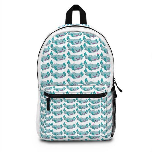 Personalized Axolotl Blue Backpack