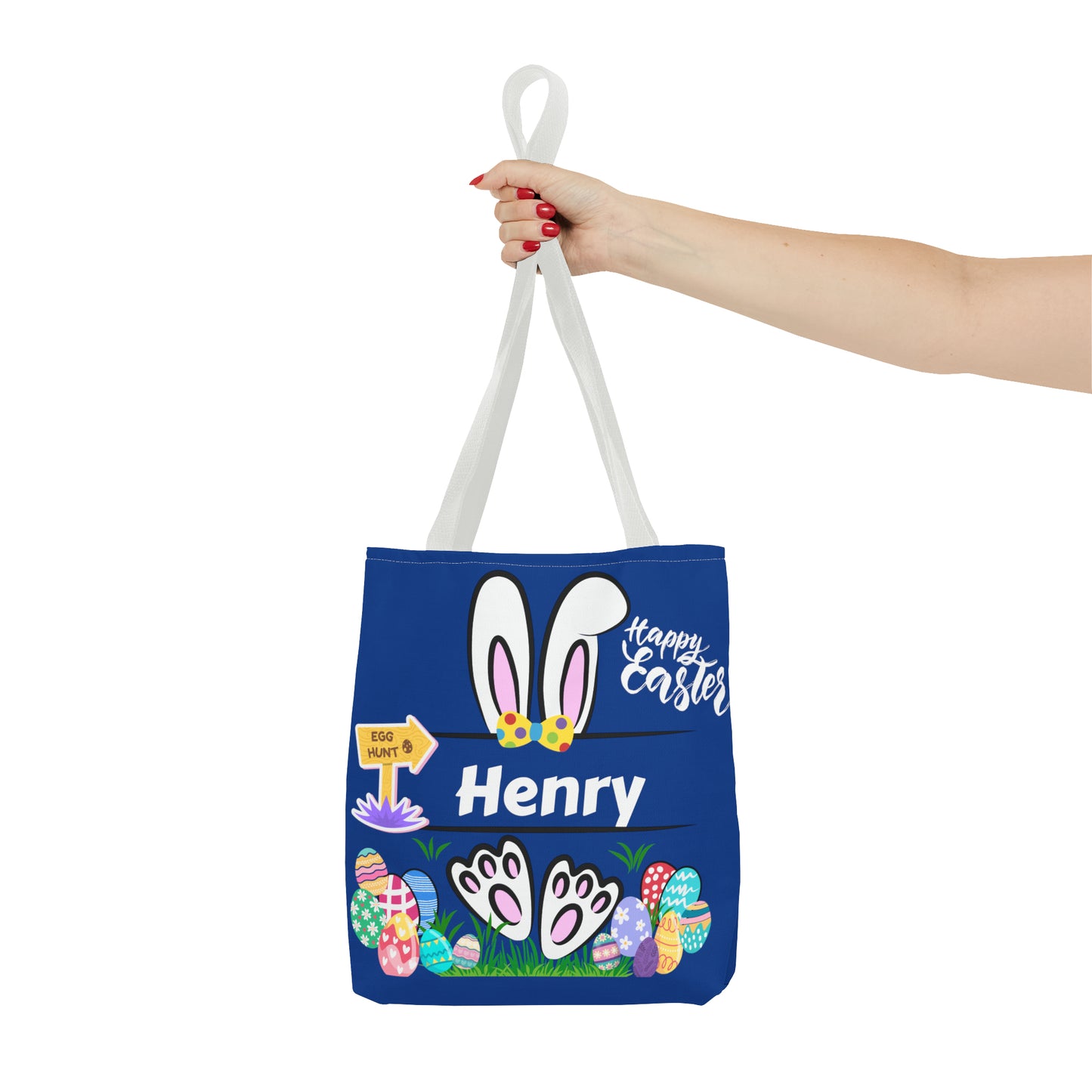 Personalized Easter Tote Bag for Kids - Customizable with Your Child's Name