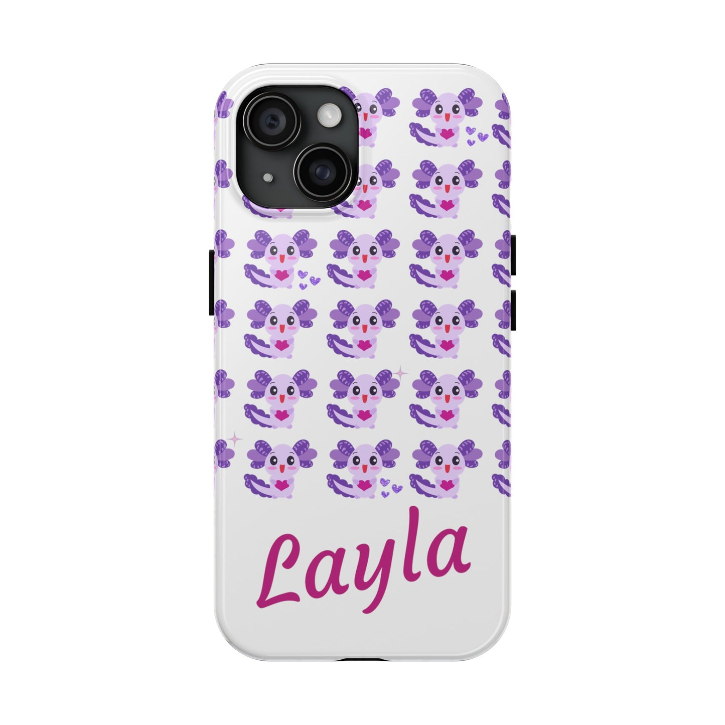 Personalized Axolotl Phone Case- Preppy