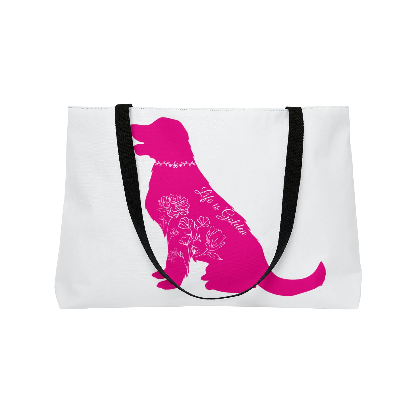 Golden Retriever Weekender Tote Bag Size 24 x 13