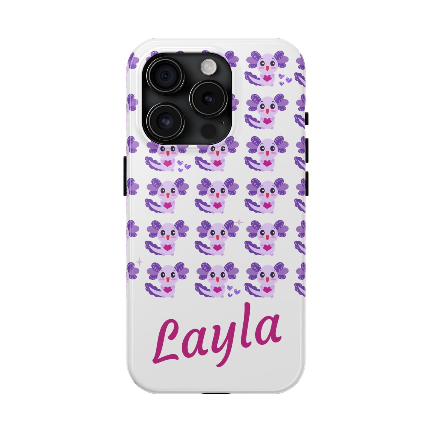 Personalized Axolotl Phone Case- Preppy