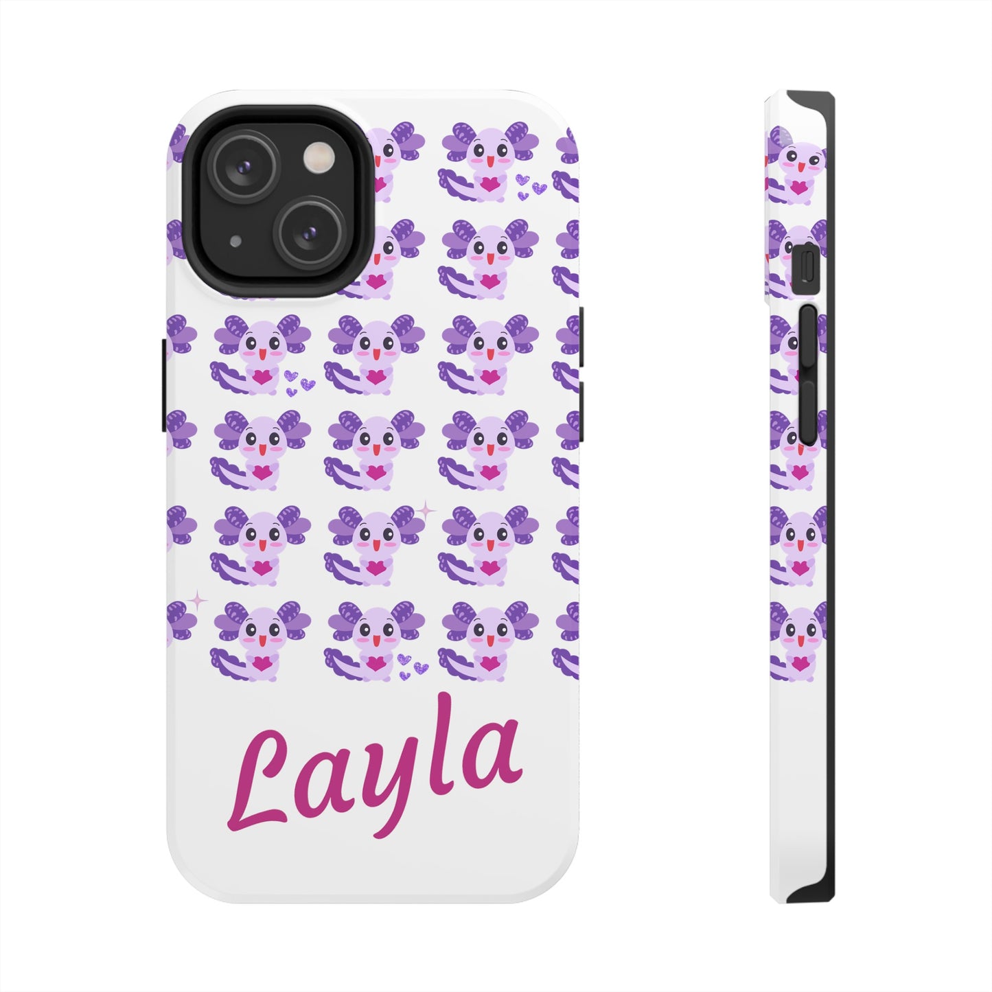 Personalized Axolotl Phone Case- Preppy