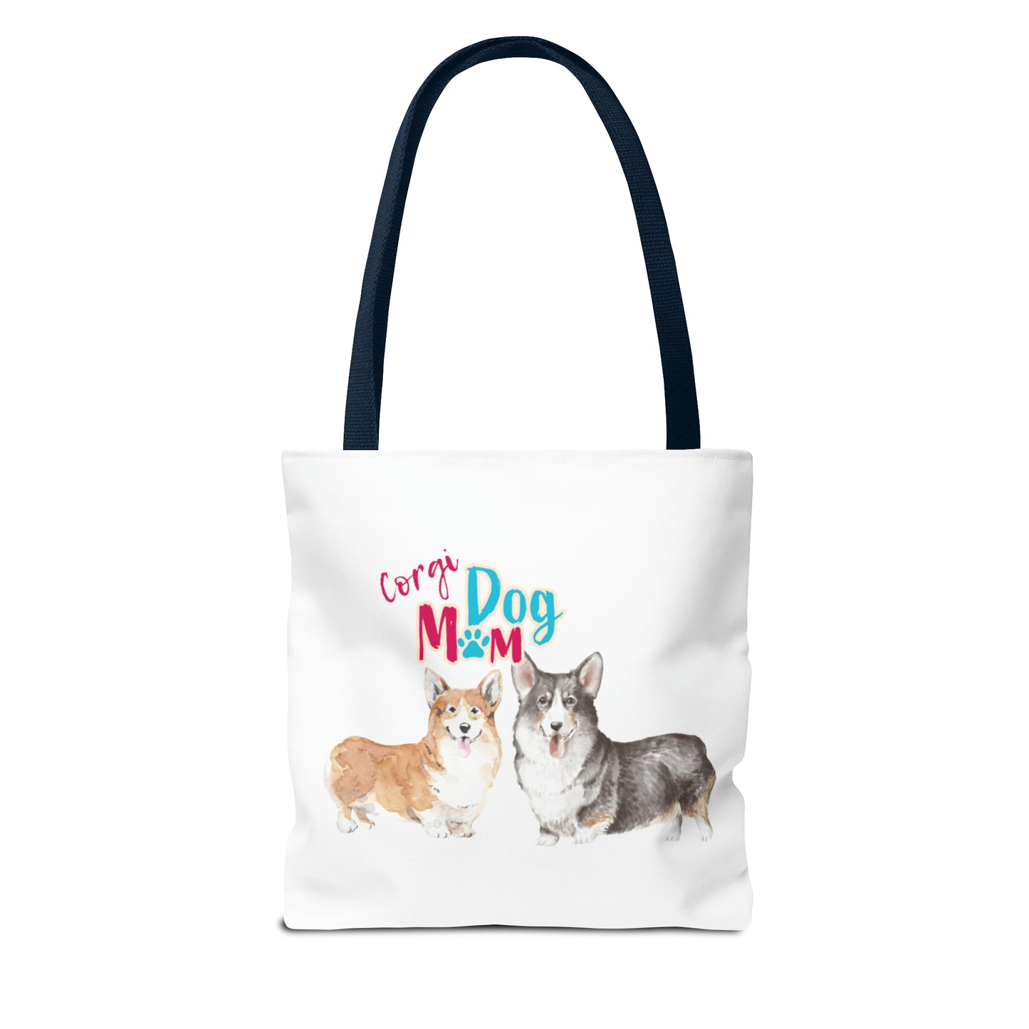 Corgi Mom Tote Bag 13 x 13 featuring 2 Corgis