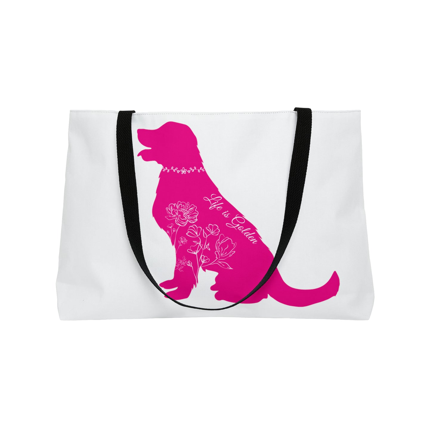 Golden Retriever Weekender Tote Bag Size 24 x 13